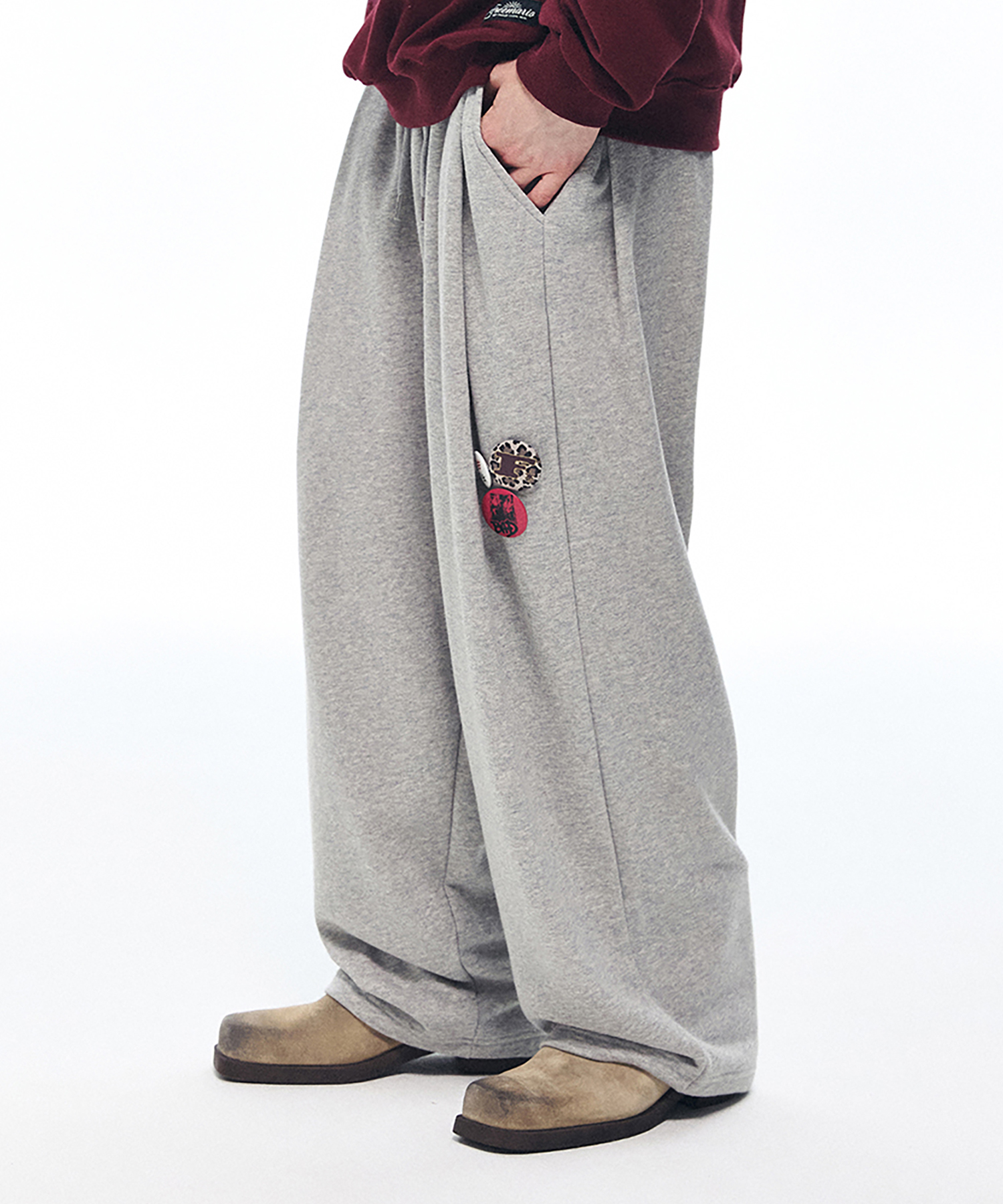 ツータックトレーニングパンツ[グレー] | ファッション通販