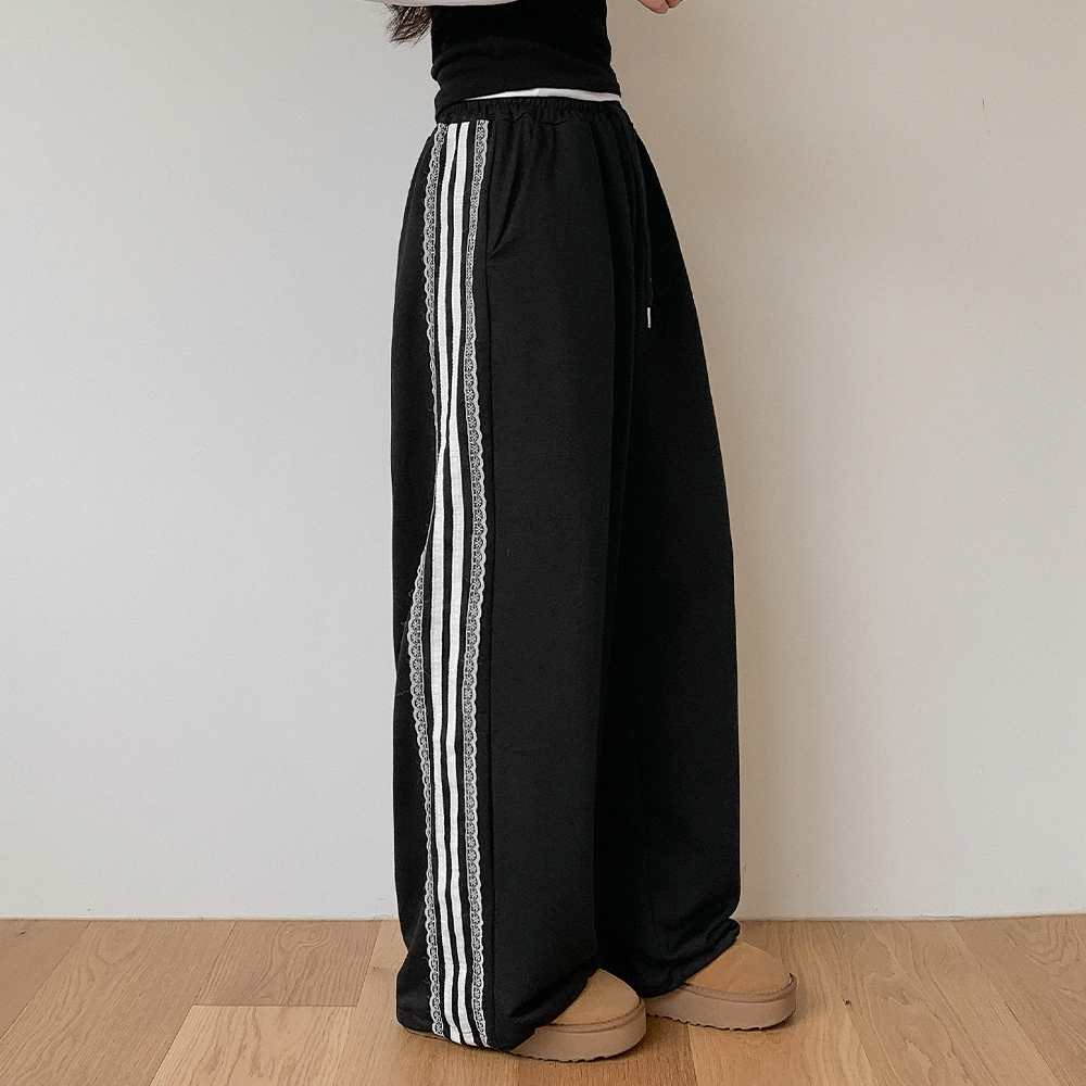 パンツ amaguri MOUSSY パンツ CROCHET SIDE LINE レディース : ZOZOTOWN Yahoo