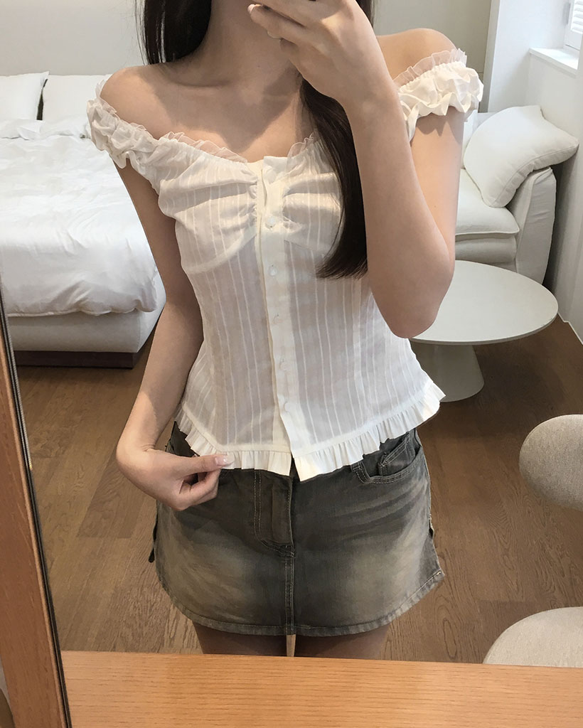 Lacy rose corset blouse | ファッション通販サイト NUGU