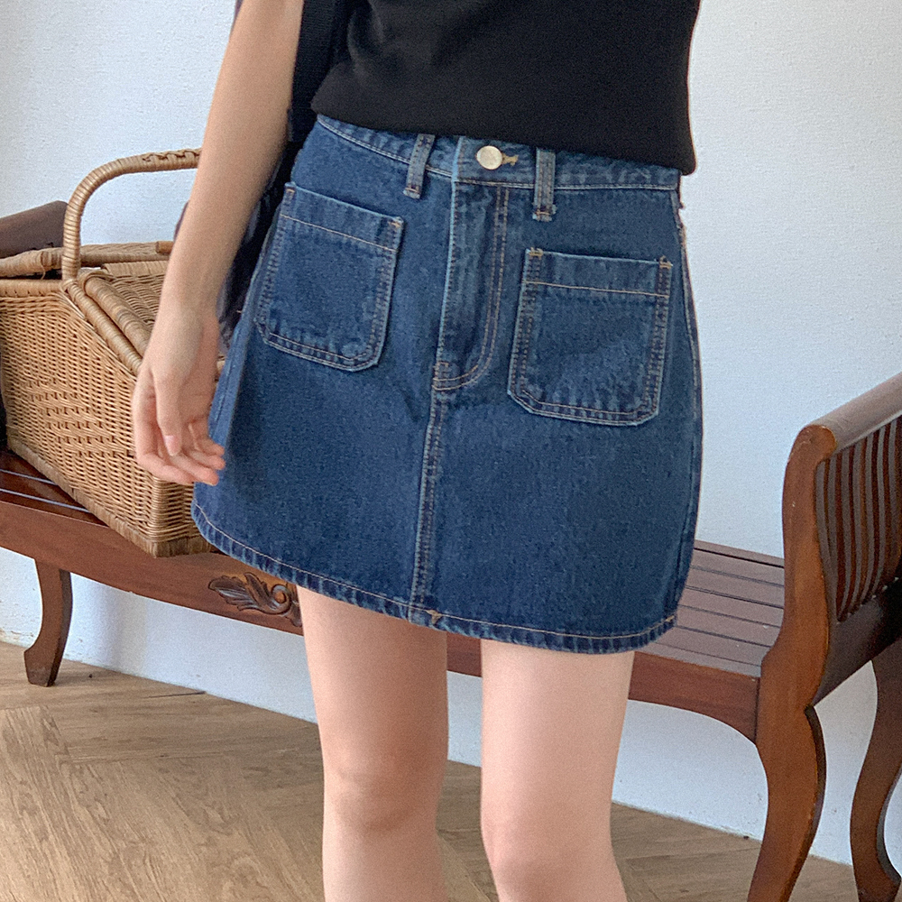 デニムポケットミニスカート | ファッション通販サイト NUGU