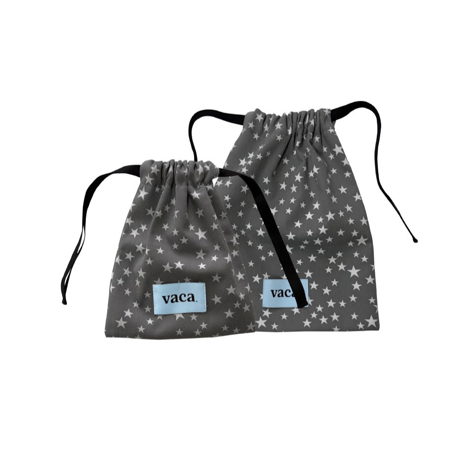 STAR STRING POUCH (GREY)
