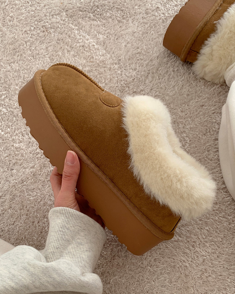 厚底あったかムートンブーツ (2color) | ファッション通販サイト