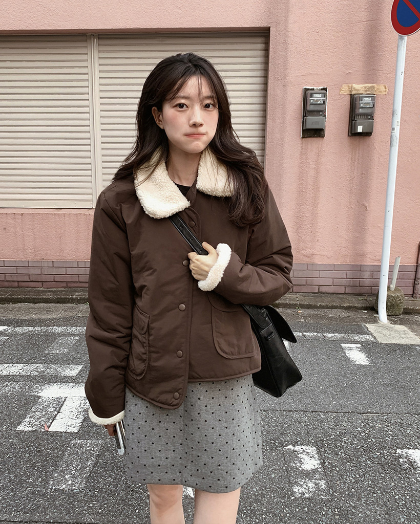 テディベアボアカラーダウンジャケット | ファッション通販サイト NUGU