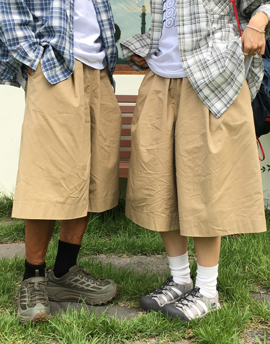 UNISEX)ゴムハーフチノパンツ | ファッション通販サイト NUGU