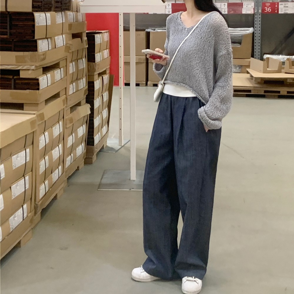 ダブルニーデニムパンツ | ファッション通販サイト NUGU
