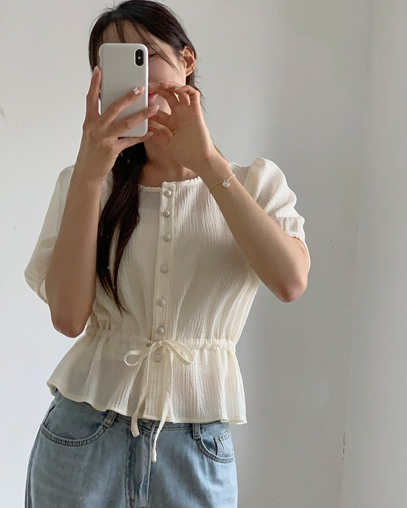 Hysterics◇半袖ブラウス/FREE/ポリエステル/KHK/3AH-3210 HYSTERIC