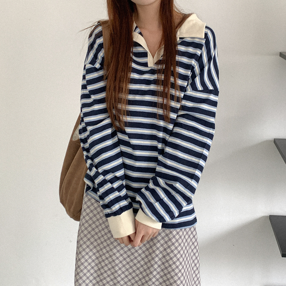 RoberttoCollina☆リネンボーダーポロシャツ RoberttoCollina☆リネン