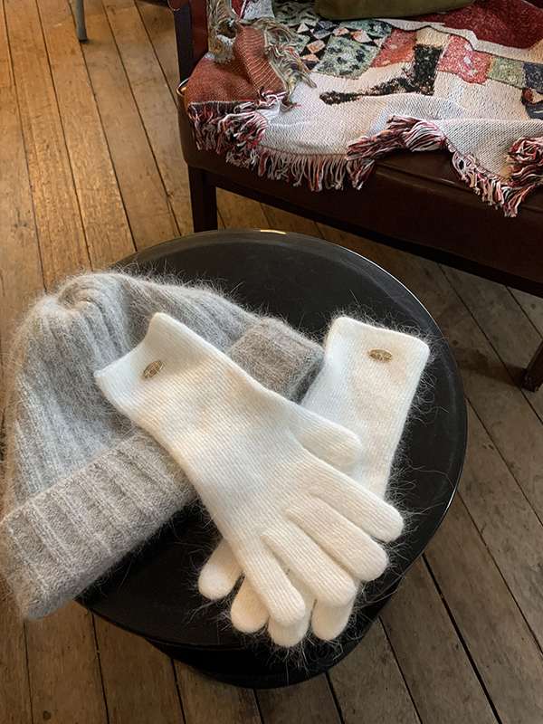 (5color)ウール ニットグローブ