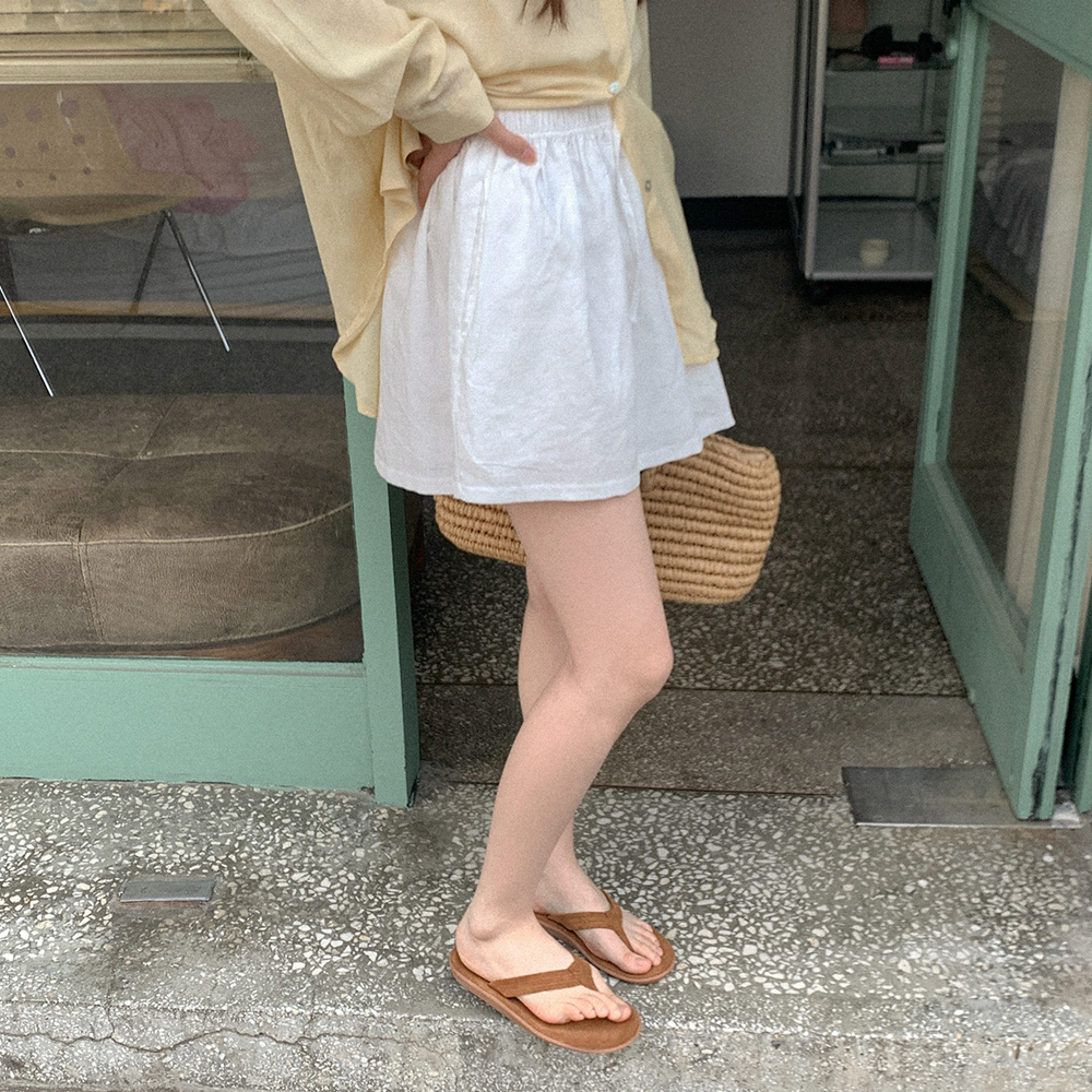 リネンゴムハーフパンツ | ファッション通販サイト NUGU