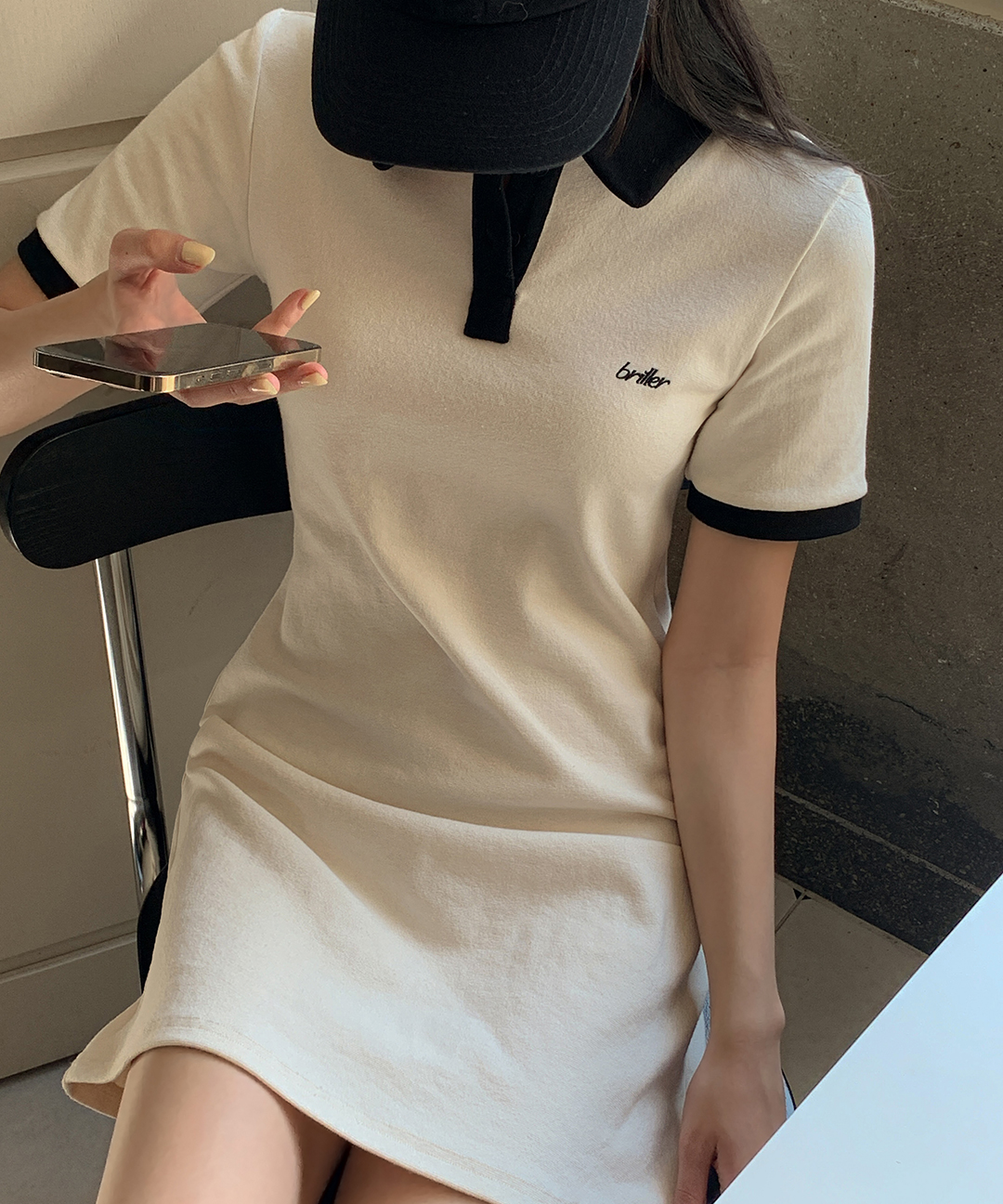 ワンピース トップス コージー コットン フード付き ワンピース