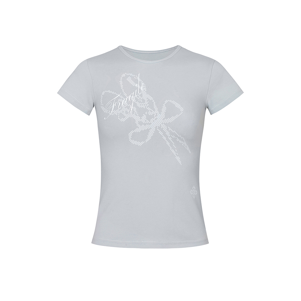 FRAGILE GRAPHIC TEE light mint
