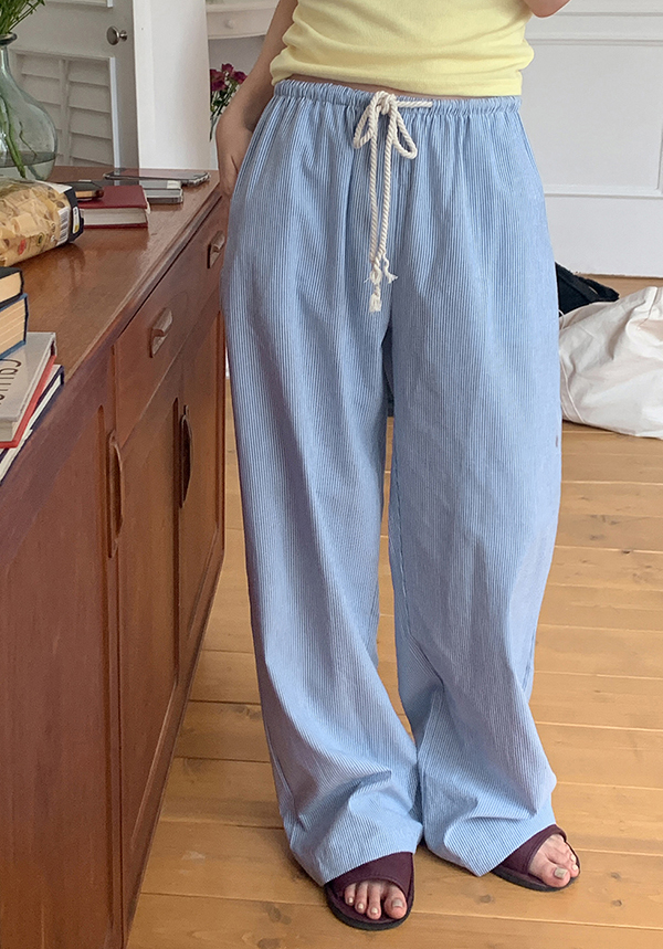 nugu ストライプワイドパンツ ストライプワイドパンツ | ファッション通販サイト NUGU
