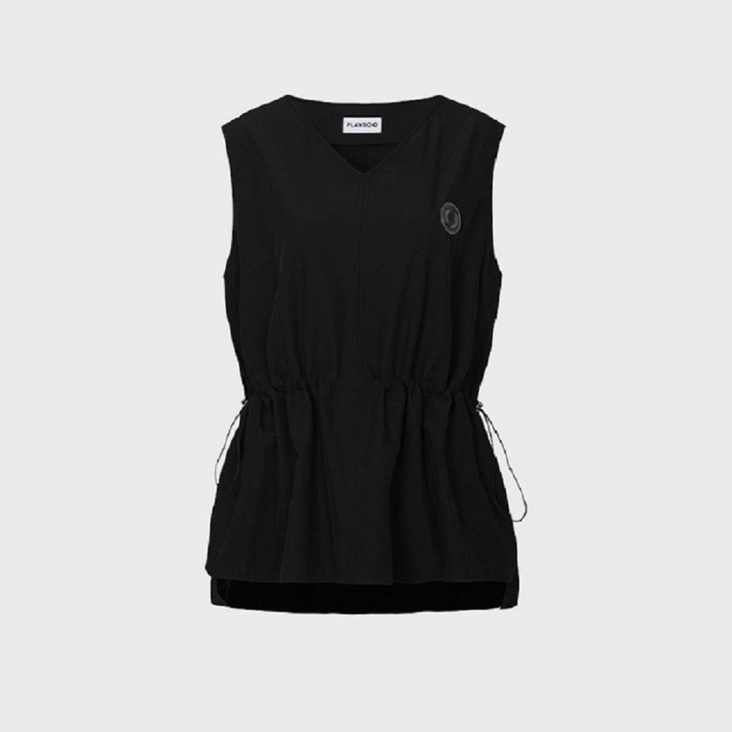SUMMER V-NECK VEST_Black | ファッション通販サイト NUGU