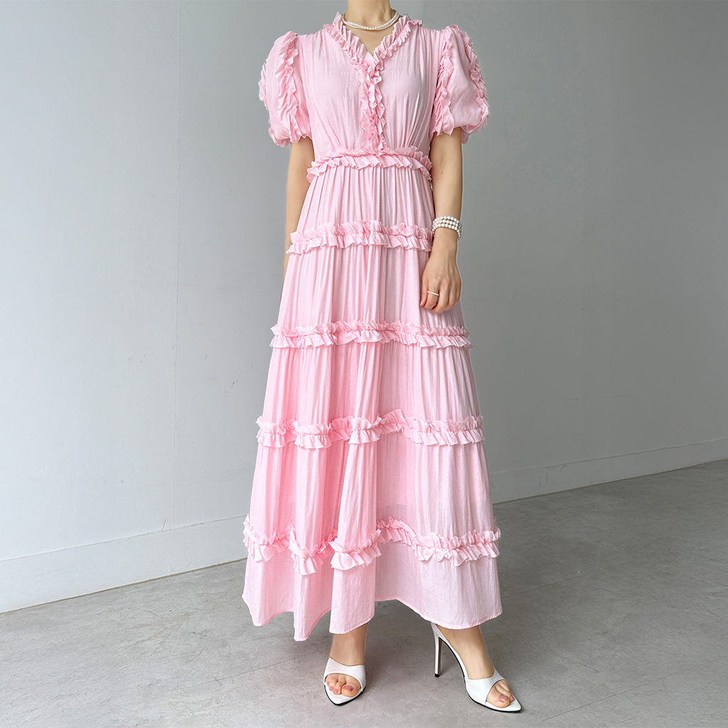 20 ヌキテパ ロング ワンピース ティアード フリルラベンダー フリーサイズ 5533043_sub21_LL.jpg