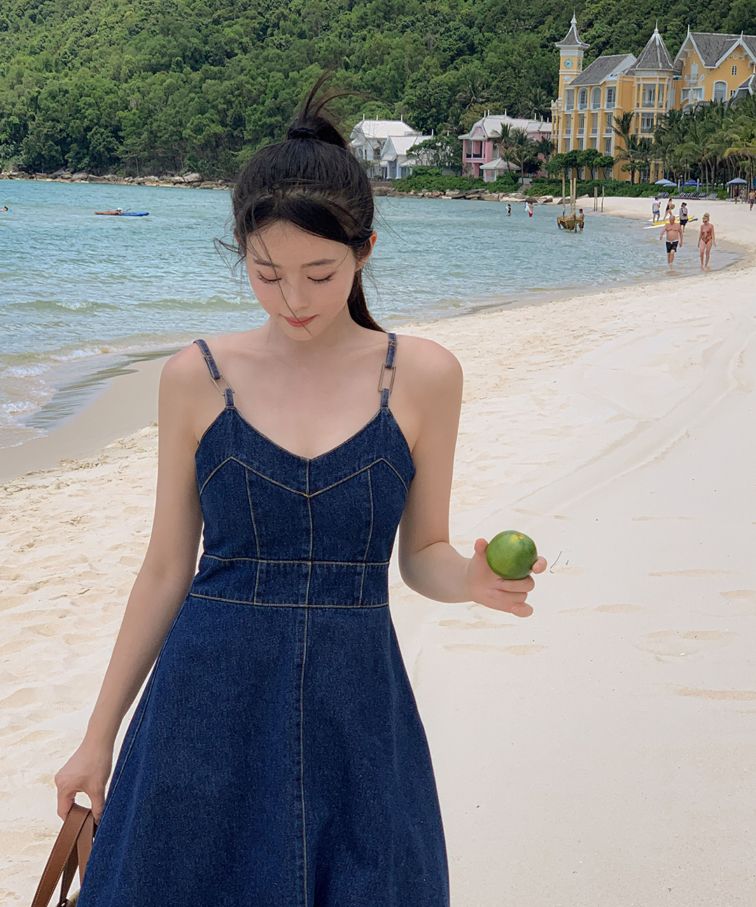 original/S-XL]ビスチェデニムワンピース | ファッション通販