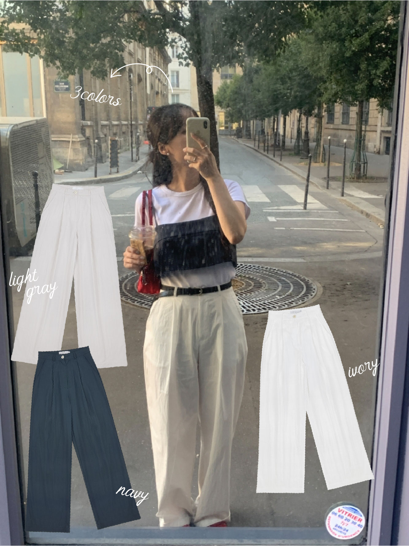 original]セミワイドタック入りチノパンツ | ファッション通販