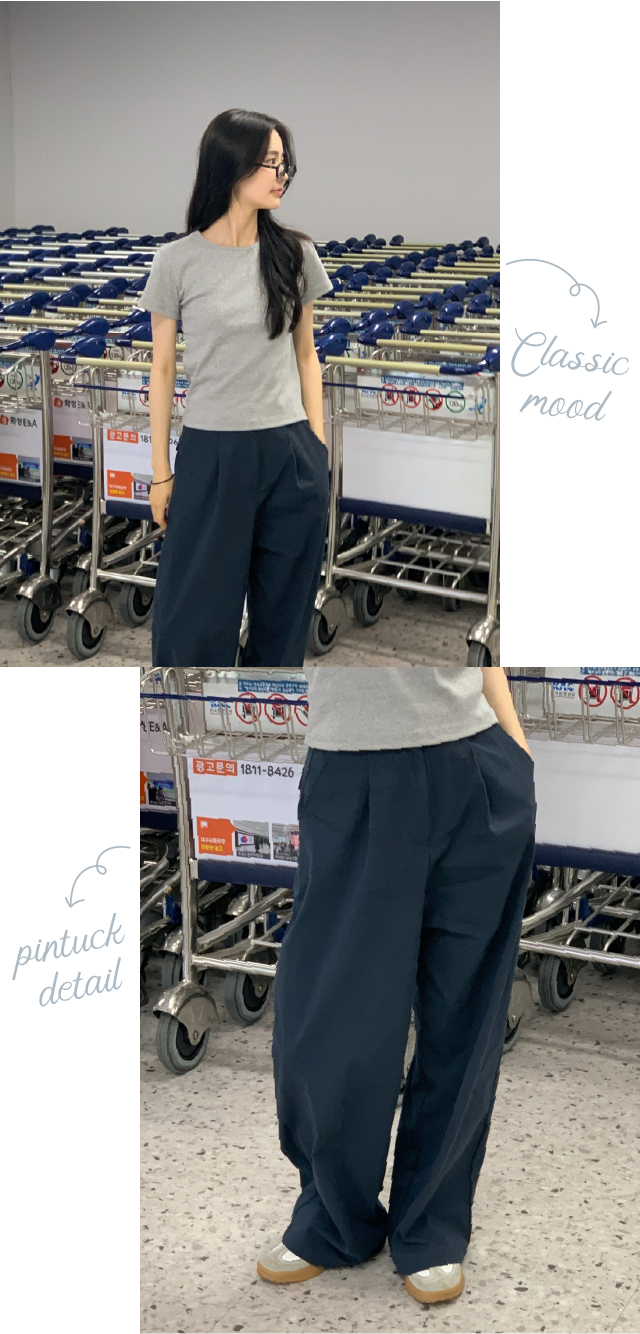 original]セミワイドタック入りチノパンツ | ファッション通販サイト NUGU