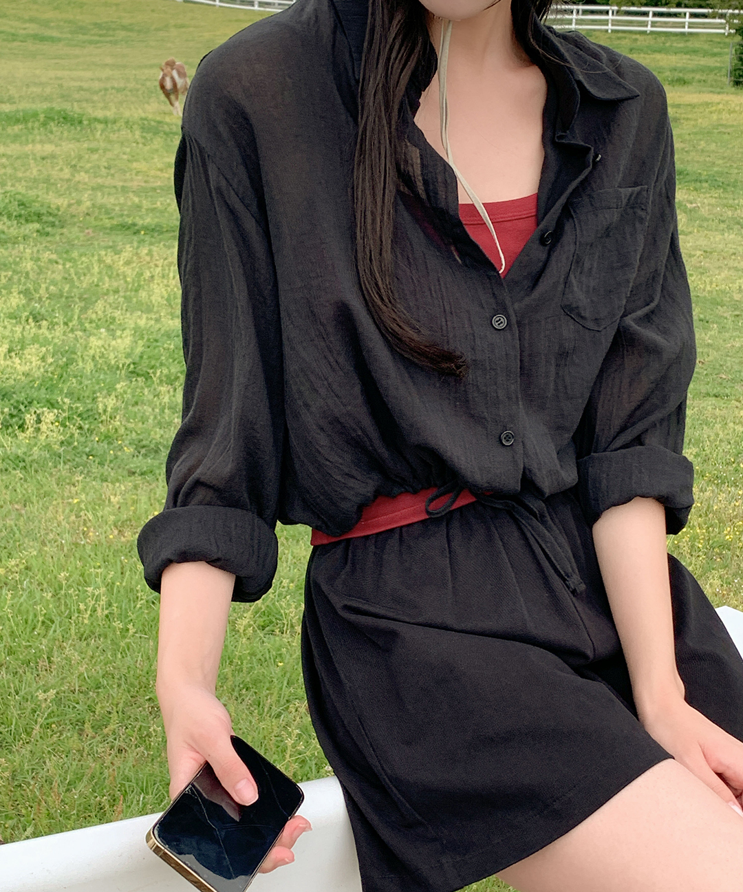 original/S-XL]デイリーストリングシャツ | ファッション通販サイト NUGU