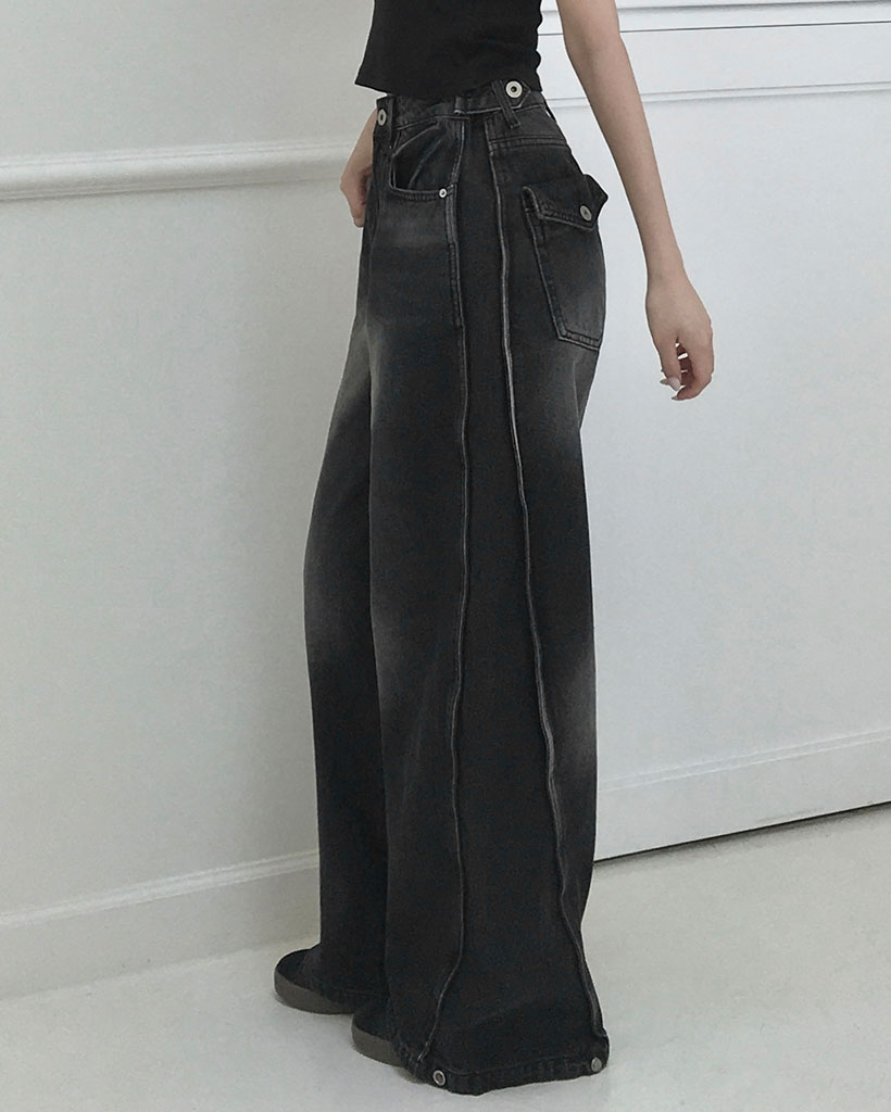 Sheer Jovian Wrap Skirt (FL-240_Brown) | ファッション通販