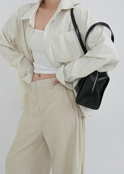 (unisex)ストライプシャツ