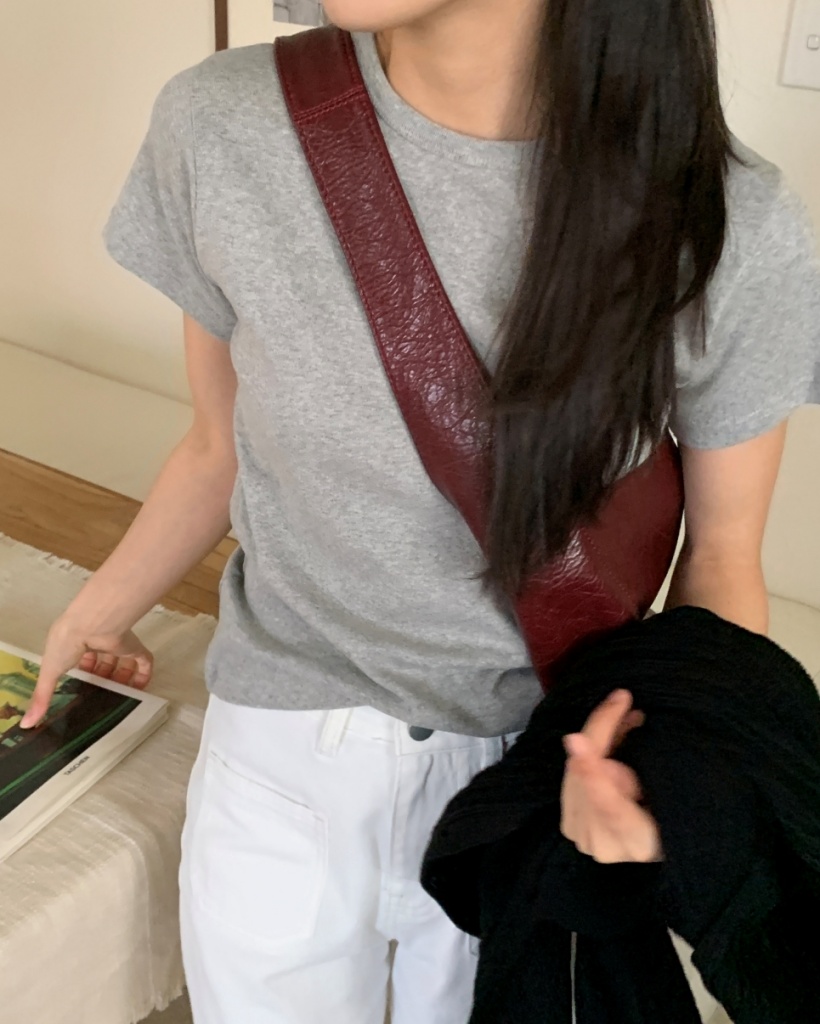 ベーシッククロップド半袖Tシャツ