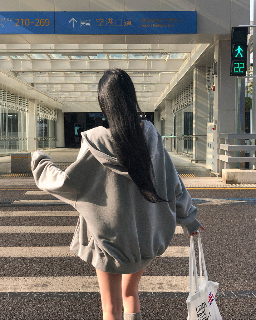 ORIGINAL) ツーウェイオーバーフィットジップアップパーカー