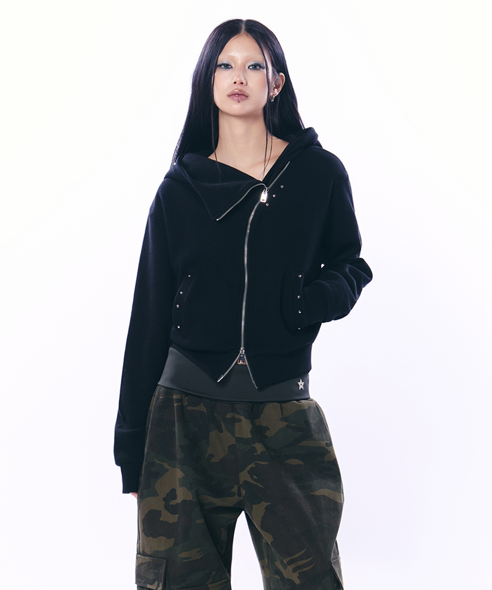 はぬるページ CURVE HOOD ZIP-UP | ファッション通販サイト NUGU